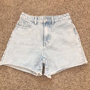 SHEIN light washed blue jean shorts
